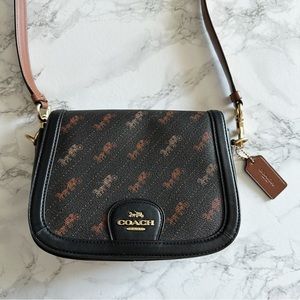 Coach Black and Brown Crossbody Bag